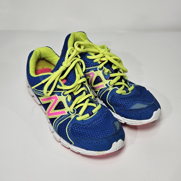 New Balance 750 v1 Blue and Neon Womens Size 8 - Picture 1 of 6